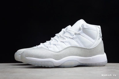 SILVER - WHITE METALLIC 11 JORDAN RETRO 1127